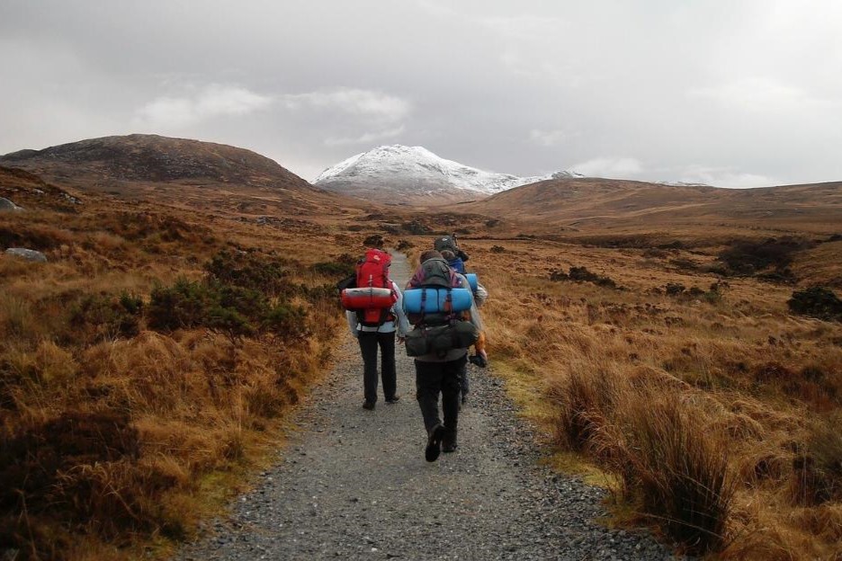 randonneurs sur un trek