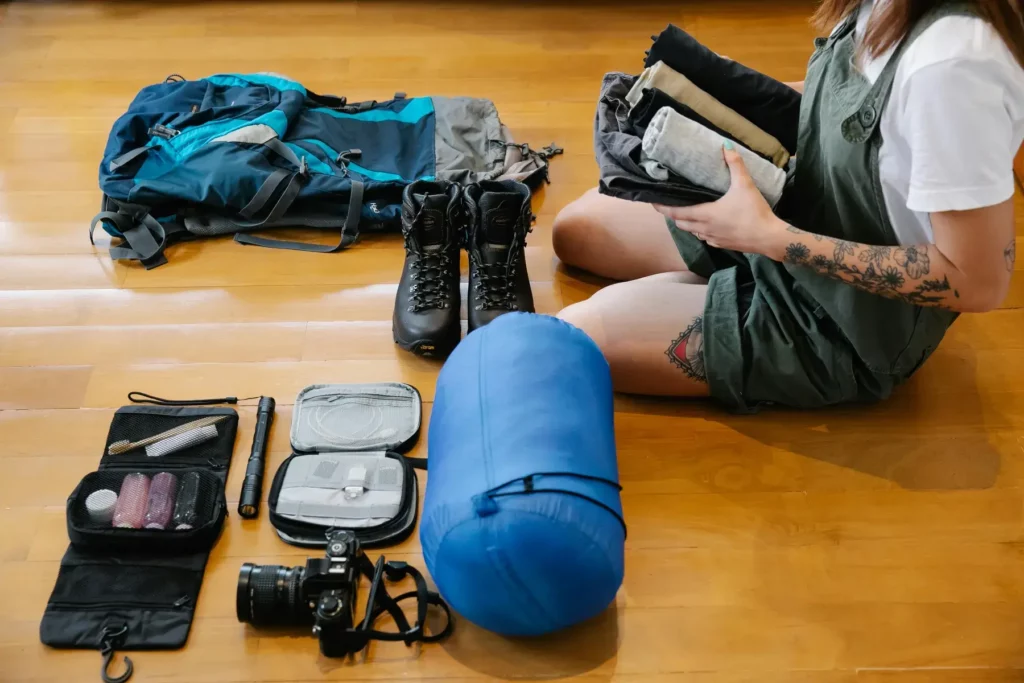 ranger son sac de couchage dans son sac