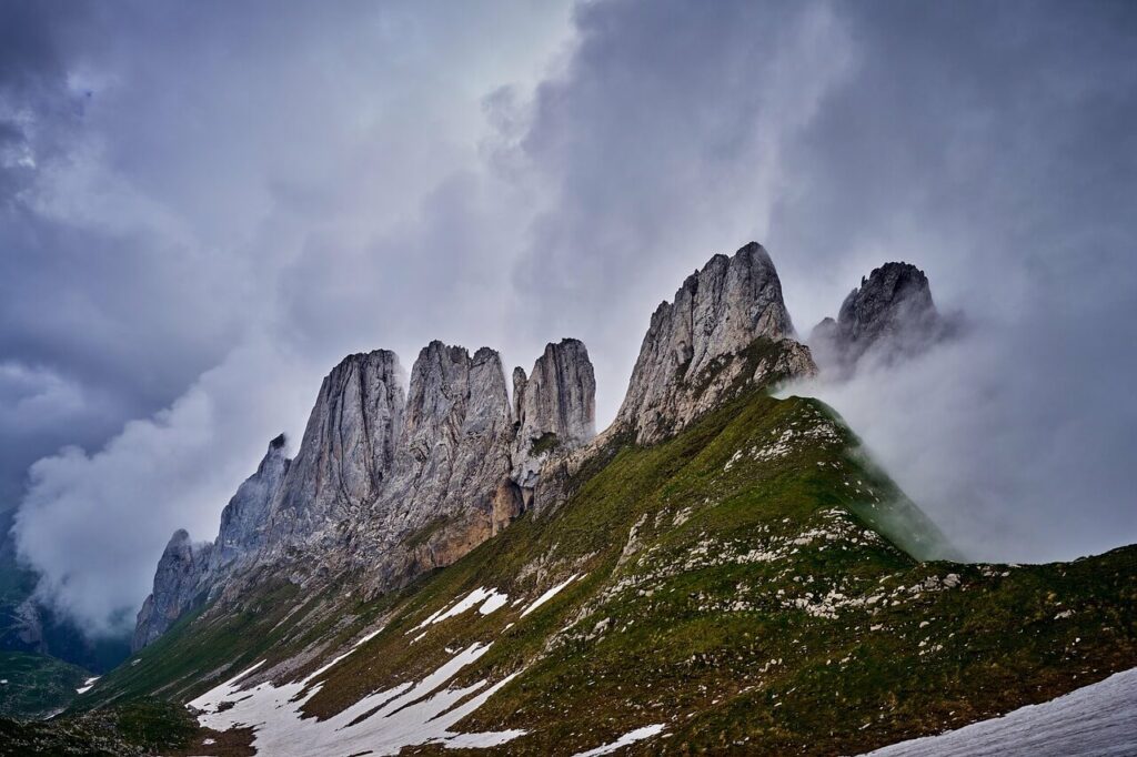orage en montagne